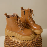 Super Fire Martin Boots 2025 New Fashion With Small Thick Background Retro Small British Style Short
