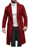 2025 New Hairy, Yupled Men's Double Buckle Coat European Version Of