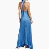 Women's Clothing Hanging Neck-Deck Sexy Dress Holiday Sleeveless Fashion 100 Folded Women