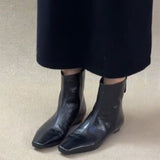 Short-Skinned Short-Skinned Women's Autumn And Winter New Commuting Wind Head Zipper And Thin Boots In The Ankle
