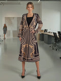 French High-End Windwear Women 2025 Summer New V-Neck Nail Bead Print Long-Sleeved High-End Blazer