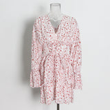 French Temperament Elegant Style Dress 2025 Summer New V-Neck Waist Thin Senior Feeling Long-Sleeved Dress