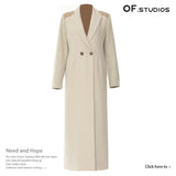 New Bump Color Splicing British Wind High Street In The Long Suit Wind Coat Woman