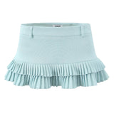 Women's Clothing INS Burst Sexy Sweet Spicy Wind Low-Rise Hottie 100-Fold Short Skirt Legs