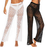 Color Sexy Nightclub Hollow Woven Trousers