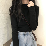 Zingj 2024 New Interior With Long-Sleeved T-Shirt Student Top Women's