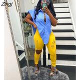 Tops Sexy Cut Out Side Button Up White Shirt Women Fashion Clothing Sleeveless Streetwear Women's