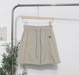 Niche Dress Half-Dress Woman Tight Waist A Trouser Skirt Open Fork Quick Dry Casual Skirt
