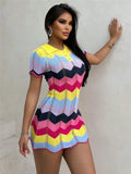 New Ramming Polo Collar Knitted Bag Hips Fashion Sweater Repair