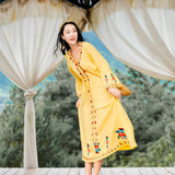 Zingj New Yunnan Dali Travel Long Dress Bestie Skirt Is Very Fairy National Wind Holiday Dress Summer Money Show