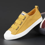 The Autumn Of 2025, The New Men's Shoes Flat-Soled Permeable Board Shoes Korean Version Of The Trend Tied With Canvas Shoes Round-Headed Casual