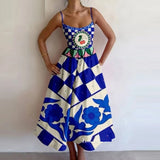 2025 New Women's Fashion Print Folds To The Waist Sling