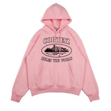 Graffiti Edig Dress Men's Clothing | 2025 Autumn And Winter Plus Thick Hooded Solid Coat Hoodie Hoodie