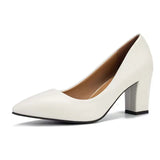 Single Shoes Women's Coarse Heel 2025 Autumn New Pointed Work Shoes Shallow One-Foot Pedal Korean Version Of High Heel