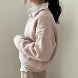 V-Neck Pullover Dark Academia SweaterOutfit