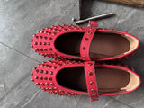 Drill 43 Large Size Water Drill Rivet Single Shoe Belt Buckle Round Head Flat-Bottom Fashion Casual Mary Precious Shoes Women
