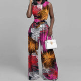 Women's Clothing In The Spring Of 2025 New Fashion Hot Casual Trousers Dress Print Sleeveless