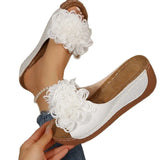 Slope And Beach Slippers Summer New Fish Mouth Flowers Comfortable Outdoor Beach Beach Shoes