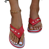 Zingj New Metal Buckle Beach Slippers Women's Casual Sandals