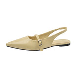 Women's Shoes French High-End Feel Sandals Women Wear 2025 New Pointed Light Light Luxury Small Pedal