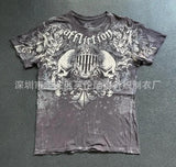 New T-Shirt Cross Wings Before And After Printing Round Neck Short-Sleeved Direct Selling