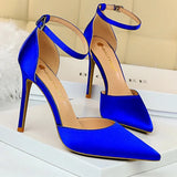 Shoes Sexy High Heels Metal Buckle Women Shoes 11 Cm Women Heels Party Shoes Stiletto Heels Fish Mouth Women