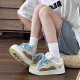 Version Of Casual Shoes Women 2025 New Niche Design Thick-Soled Dopamine Women's Shoes College Fashion