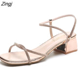 Summer Bling Woman Sandals Crystal Sexy Heels Shoes For Ladies Gold Narrow Band Sandalias mujer White Wedding