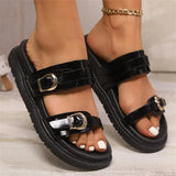 Summer With Buckle With Soft Bottom Comfortable Fashion Beach Cool Slippers Women Outside The