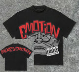 Street Fflirtion Cranium Brand New Printed T-Shirt Gothic High Street T-Shirt Round