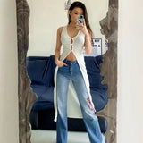 Zingj Hot Style 2023 Summer Women's U-Neck Cardigan In The Long Sleeveless Vest Coat