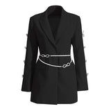 Spring New Women's Niche Design Sense Suit Dress Bow Fashion Temperament Suit A-Word Skirt