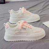 Version Of Small White Shoes Women's 2025 Summer New Leisure Sports Breathable Old Shoes Women's Thick-Soled High-Span