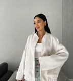 Years Of Autumn And Winter New Loose Leisure Collar Big Pocket Solid Women's