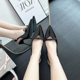 Sandals Women 2025 New Patent Leather And Professional Work High Heels With Back Empty Single