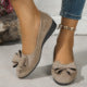 2025 New Large-Size Tip-Tloping Single Shoes Women's Bean Shoes Sports Casual