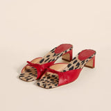 Coarse And Kitten And Muller A Word Bow Sandals French Way High Heel Exposed Cool Slippers