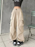 Y2K Baggy Parachute Cargo Pants with