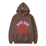 Fashion Hip Hop Print Sp5der Cobweb Hoodie Sweater Suit Men's
