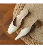 Women's Shoes 2025 New Summer High Heels Women's Top Head Pedaling Half Drag Women's High Heels
