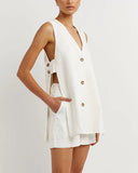 Summer New Cotton Sleeveless Shorts Pajamas Two Sets Of Fashion And Comfortable To Wear Women's Home