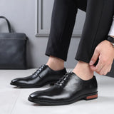 Zingj Pointed Casual Shoes Trend Business Is Breathable British Trend Increased Men's Shoes Versatile Autumn Leather Shoes