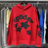 2025 Spoder Spider Web Print Hooded Hooded Hooded Hooded Casual Loose