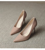 High Heels Fine Heel 2025 New Spring And Autumn Patent Leather French Sharp Head Light-Like Professional Temperament Single-Shoe