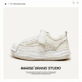 Shoes Deconstruction And Dissolution Series Of Autumn And Winter New Lace Thick-Soled High-Board Shoes Men's Fashion Shoes Men's And Women's
