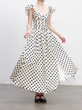 Osmonic Dress Summer New Small Gentle And Comfortable Folds To Collect Waist Thin Temperament Long