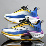 New Hollow Popcorn Soft-Soled Running Shoes Men's Training High-Ball Shock-Absorbing Breathable