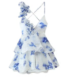 Women's Explosive Three-Dimensional Petals Decorated With Waist Princess