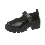 Small Leather Shoes Jk Shoes British Spring Autumn Lefu Shoes Heightening Women's Shoes Lolita Marie Jane Single