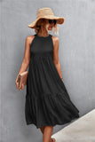 Loose Splicing Casual Halter Stitching